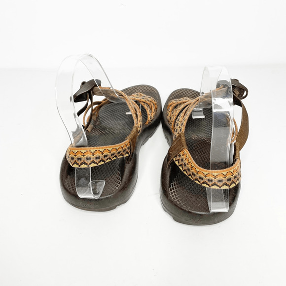 Chaco ZX/2 Unaweep Sandals Brown Orange Strappy Sport Hiking Slingback WOMENS 6 - Picture 3 of 6